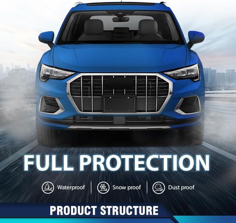 حامل حشو شريط الوجه للمصد الأمامي PIT66 متوافق مع Audi Q3 2019-2023، مناسب للطرز التي لا تحتوي على حزمة S-Line 83A807663GRU، AU1087105 أسود PP in Kuwait