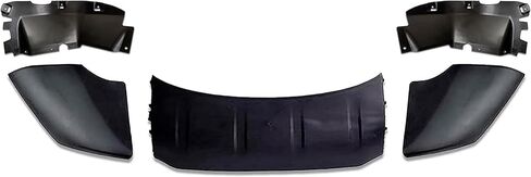 KOZAK Bumper Set with Fog Light Holes and Chrome Trim, Bumper Air Flow Deflector Set Compatible with Volvo VNL 2018+ Includes Logo, License Plate Frame, 2x 22" Windshield Wipers, and Safety Vest in Saudi Arabia