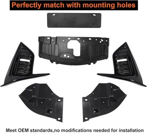 Complete Front Bumper Cover Kit W/Grille Grill&FoG Lights Compatible With 2017-2020 Lexus IS IS300 IS350 Modified & Upgraded to 2021 F-Sport Style in Saudi Arabia