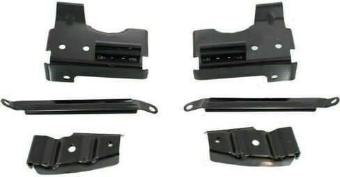 Front Bumper Chrome With Brackets + Lower Valance Primed + Extension Textured + Fog Lamps Left Driver and Right Passenger Side Direct Replacement For 2003-2006 GMC Sierra 1500 2500HD 3500 in Saudi Arabia