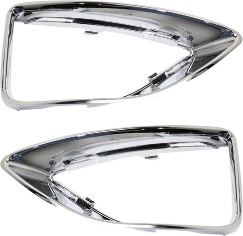 JX RACING Fog Light Trim Bezels Compatible with Ford Fusion SE Sport 2010 2011 2012 Fog Lamp Cover Chrome Driver & Passenger Side FO1039139 FO1038139 AE5Z17E810F AE5Z17E811F in Saudi Arabia