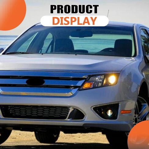 JX RACING Fog Light Trim Bezels Compatible with Ford Fusion SE Sport 2010 2011 2012 Fog Lamp Cover Chrome Driver & Passenger Side FO1039139 FO1038139 AE5Z17E810F AE5Z17E811F in Saudi Arabia