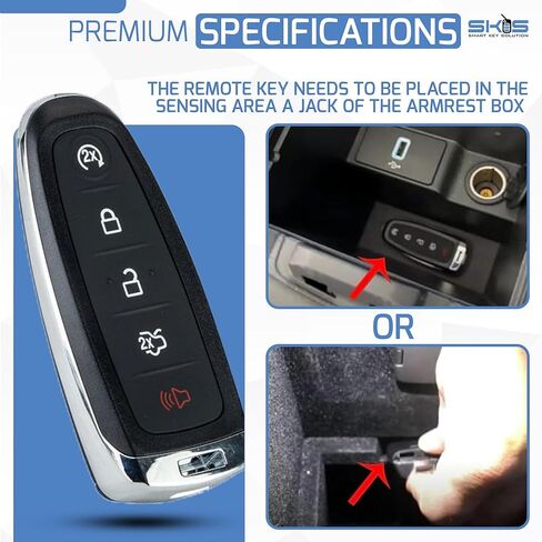 Key Fob Replacement Kit for Ford Explorer Edge 2011 2012 2013 2014 2015 Expedition Flex Taurus 2013-2016 2017 2018 2019 Lincoln MKS MKT MKX Navigator Keyless Entry Remote Start Control M3N5WY8609 in Saudi Arabia