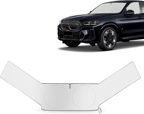 Car Windshield Sun Shade, 59" x 33.86" Thickened Front/Side Window Sun Block Shades, Heat-Insulating Reflective Privacy Curtains, for Most Cars SUVs Trucks (Silver #S) in Saudi Arabia