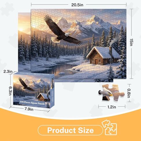 4-Pack 500 Piece Puzzles for Adults, Four Seasons Scenery Jigsaw Puzzles for Adults 500 Pieces, Fun Challenging Jigsaw Puzzles 500 Pieces for Adults Family Game Gift for Home Decor Wall Art in Saudi Arabia