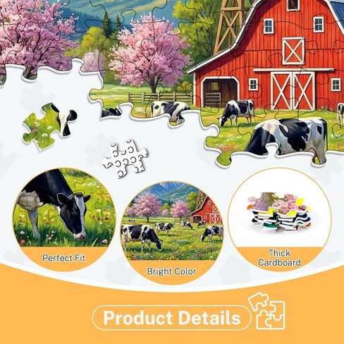 4-Pack 500 Piece Puzzles for Adults, Four Seasons Scenery Jigsaw Puzzles for Adults 500 Pieces, Fun Challenging Jigsaw Puzzles 500 Pieces for Adults Family Game Gift for Home Decor Wall Art in Saudi Arabia