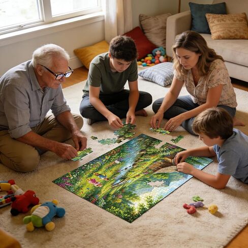 4-Pack 500 Piece Puzzles for Adults, Four Seasons Scenery Jigsaw Puzzles for Adults 500 Pieces, Fun Challenging Jigsaw Puzzles 500 Pieces for Adults Family Game Gift for Home Decor Wall Art in Saudi Arabia