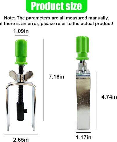 Car Steering Wheel Lock Plate Remover, Automotive Lock Plate Snap Rings Repair Kit with 9/16''-18 Reversible Adapter, Vehicle Installer Removal Tool for Vehicle Steering Columns (Silver) in Saudi Arabia