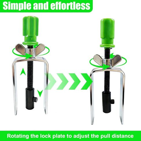 Car Steering Wheel Lock Plate Remover, Automotive Lock Plate Snap Rings Repair Kit with 9/16''-18 Reversible Adapter, Vehicle Installer Removal Tool for Vehicle Steering Columns (Silver) in Saudi Arabia