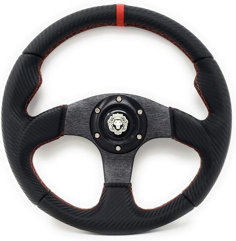 Yamaha Golf Cart & Rhino Red Steering Wheel with Hub Adapter 3 Spoke in Kuwait