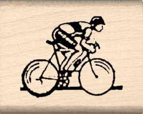 Bicycle Road Racer Rubber Stamp in Kuwait