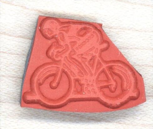 Bicycle Road Racer Rubber Stamp in Kuwait