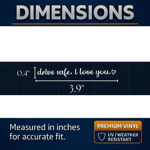 10 PCS Drive Safe, I Love You Rearview Mirror Decal, Car Window Decals, Car Stickers for Women, Car Decals for Women, Car Stickers and Decals (Drive Safe, I Love You White/Black) in Saudi Arabia