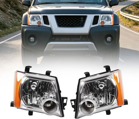 Halogen Headlight Compatible with Xterra 2005-2015 Headlamp Driver & Passenger Side 26010EA025 26060EA025 Left and Right in Kuwait