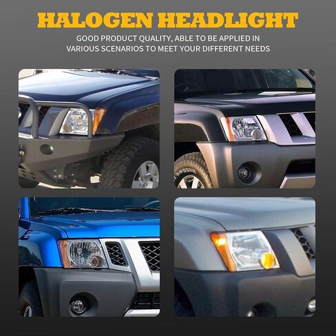 Halogen Headlight Compatible with Xterra 2005-2015 Headlamp Driver & Passenger Side 26010EA025 26060EA025 Left and Right in Kuwait