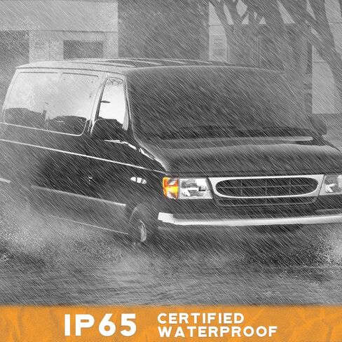WEELMOTO لـ 1992-1996 Ford E-150 Econoline مجموعة المصابيح الأمامية لـ 1992 1993 1994 1995 1996 E-150 / E-250 / E-350 Econoline استبدال المصابيح الأمامية in Kuwait
