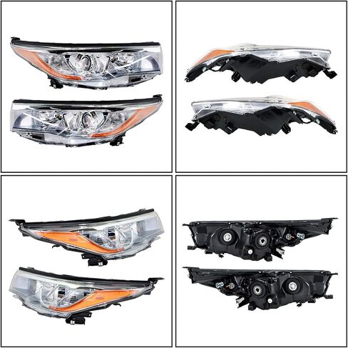 Driver and Passenger Side Headlight Assembly Replacement for Highlander 2014 2015 2016 811500E250 811100E250 in Kuwait