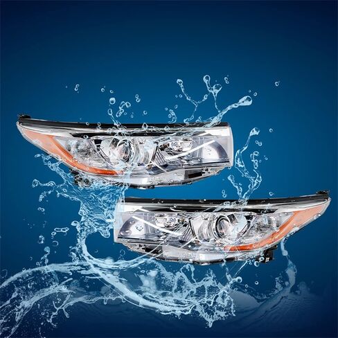 Driver and Passenger Side Headlight Assembly Replacement for Highlander 2014 2015 2016 811500E250 811100E250 in Kuwait