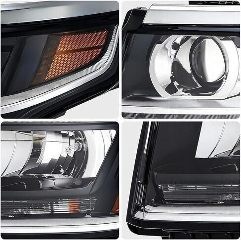 Left HID/Xenon Projector Headlight w/LED DRL Fit for 2015 2016 2017 2018 2019 2020 Chevy Tahoe Suburban LTZ/Premier HID Hedlamp Replacement Driver Side GM2502406 84582597 in Saudi Arabia