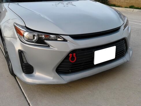 iJDMTOY حلقة خطاف سحب بنمط سباق المسار الأحمر متوافقة مع 2014-2016 Scion tC، مصنوعة من الألومنيوم خفيف الوزن in Kuwait
