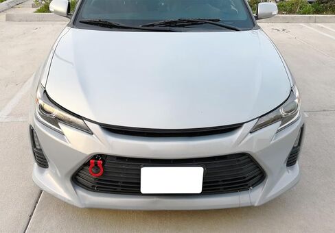iJDMTOY حلقة خطاف سحب بنمط سباق المسار الأحمر متوافقة مع 2014-2016 Scion tC، مصنوعة من الألومنيوم خفيف الوزن in Kuwait