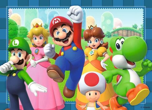 Children's Puzzle 4 x 100 pieces - Nintendo Super Mario - Time for Mario in Kuwait