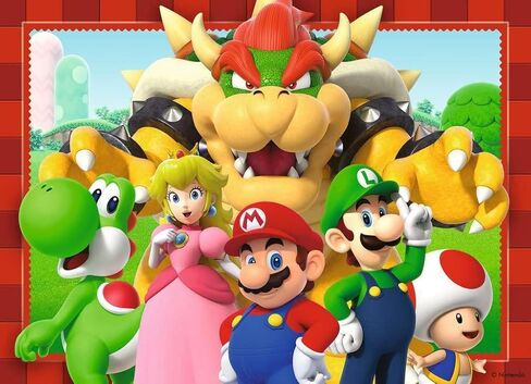 Children's Puzzle 4 x 100 pieces - Nintendo Super Mario - Time for Mario in Kuwait