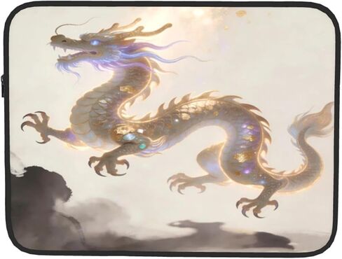 حافظة كمبيوتر محمول من Golden Chinese Dragon Ar حقيبة كمبيوتر محمول وحقيبة كمبيوتر لوحي وحقيبة حمل للعمل مقاس 10 بوصة in Kuwait