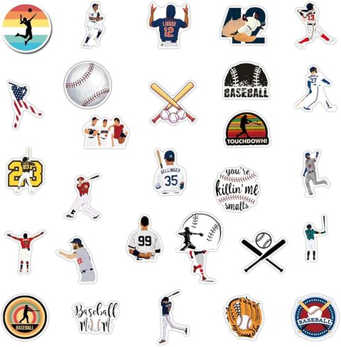 200PCS Sports Stickers Ball Stickers Basketball Baseball Softball Soccer Stickers Kids Teens Waterproof Vinyl Stickers for Water Bottles Wall Scrapbooking Laptop Sport Theme Decorations in Saudi Arabia