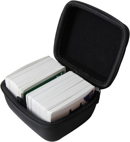 Anleo Hard Travel Case for Skip BO + UNO Card Game/Skip BO + Phase 10 Card Game..Fits up to 300 Cards.Not Including Cards (Black) in Saudi Arabia