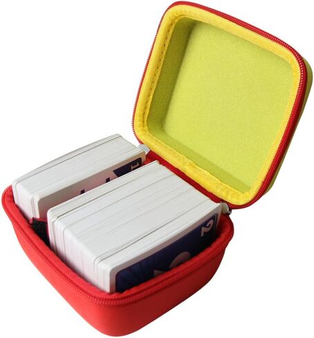 Anleo Hard Travel Case for Skip BO + UNO Card Game/Skip BO + Phase 10 Card Game..Fits up to 300 Cards.Not Including Cards (Black) in Saudi Arabia