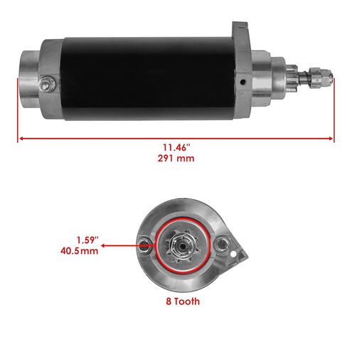 Caltric Starter Compatible with Mariner 175 175Hp 175L 175L Magnum Efi 1989-2000 in Kuwait