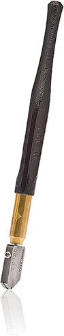 TOYO TC20 Dry Wheel Supercutter Glass Cutter Straight Blade | Lightweight Contoured Woodgrain Handle | Smooth Rolling Supercutter | Made in Japan in Kuwait