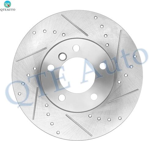 PM Auto Set of 4 Front 312mm-Rear 300mm Drilled Slotted Brake Disc Rotors Compatible With 2011-2013 BMW 328I Xdrive in Kuwait