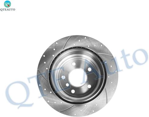 PM Auto Set of 4 Front 312mm-Rear 300mm Drilled Slotted Brake Disc Rotors Compatible With 2011-2013 BMW 328I Xdrive in Kuwait