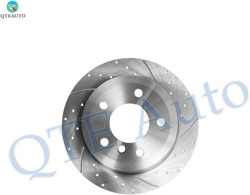PM Auto Set of 4 Front 312mm-Rear 300mm Drilled Slotted Brake Disc Rotors Compatible With 2011-2013 BMW 328I Xdrive in Kuwait