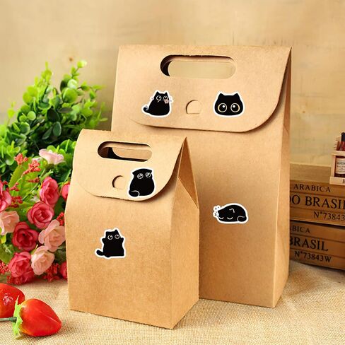 1000pcs Black Cat Stickers Rolls, 10 Styles Cute Cartoon Cat Stickers, Teacher Reward Decals, Water Bottles Guitar Skateboard Laptop Scrapbook in Saudi Arabia