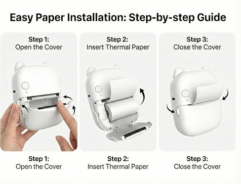 AI Voice Thermal Sticker Printer for Kids, Portable Inkless Mini Sticker Maker Machine, Pocket Photo Printer for DIY Journaling, Study Notes, Coloring Pages & Gifts in Saudi Arabia
