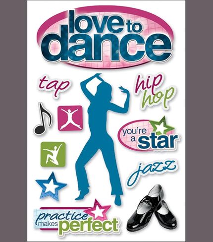 Paper House 3D Stickers-Love To Dance in Kuwait