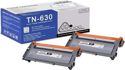 2 Pack TN630 TN-630 Black Toner Cartridge Compatible TN630 Replacement for Brother tn630 HL-L2300D L2305W L2320D L2360DW MFC-L2680W L2685DW L2700DW L2705DW L2707DW L2740DW DCP-L2540DW L2520DW Printer in Saudi Arabia