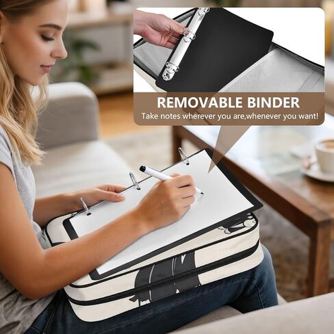 ALAZA Cute Gorilla Pattern 3 Ring Binder Bag with 7-Pocket Accordion File Organizer, Letter Size, Expandable Filing Folder Portfolio & Case Ring Binders in Kuwait