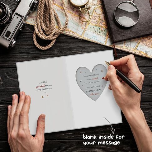 Happy Father's Day Card from Daughter, Heartfelt Father's Day Card for Dad, Dad Fathers Day Gift from Daughter in Kuwait