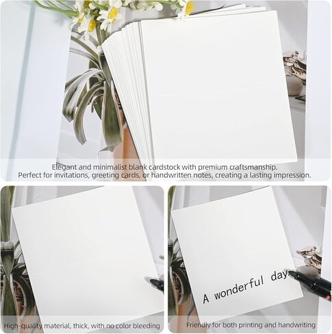 100-Pack Premium Place Cards, 3.5" x 2" Thick Cardstock – Blank Fillable Name Cards for Table Setting, Wedding Seating, Banquet & Dinner Parties in Saudi Arabia