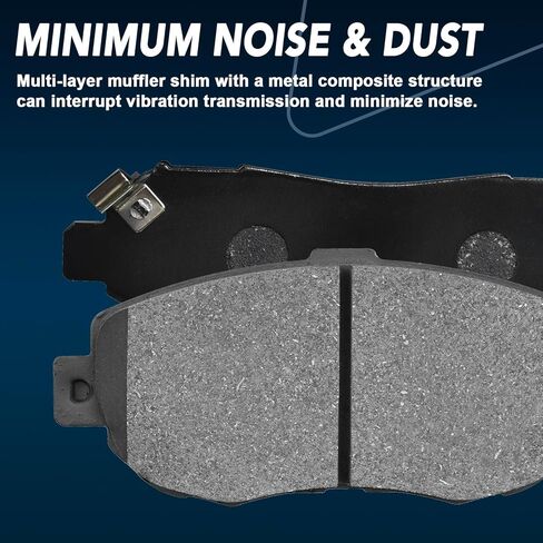 AUTOCLUB 12.64" Front and 12.4" Rear Brake Kit, for 2014 2015 2016 2017 2018 2019 2020 Chevy Impala Brake Pads and Rotors, for Chevrolet Malibu, Buick Regal LaCrosse Brakes, Ceramic Replacement in Saudi Arabia