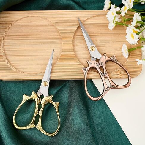 2Pcs Embroidery Scissors Stainless Steel Small Sewing Scissors Detail Shears All Purpose Crochet Accessories for Threading Needlework Yarn Sewing Cross Stitching Crafts Handmade DIY in Saudi Arabia