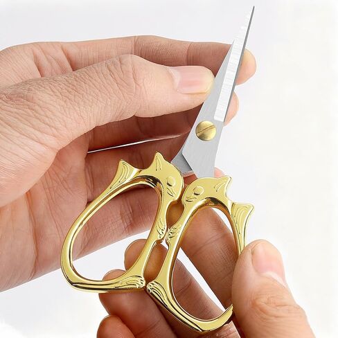 2Pcs Embroidery Scissors Stainless Steel Small Sewing Scissors Detail Shears All Purpose Crochet Accessories for Threading Needlework Yarn Sewing Cross Stitching Crafts Handmade DIY in Saudi Arabia