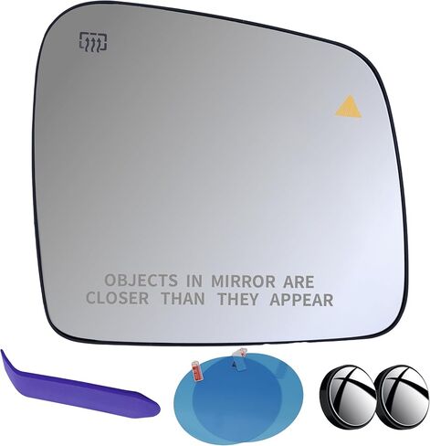 EAP Passenger Side Mirror Glass Replacement Compatible with Jeep Grand Cherokee 2011-2022 & Dodge Durango 2011-2023, Heated with Blind Spot Detection, Without Auto Dimming, 68082634AB in Saudi Arabia