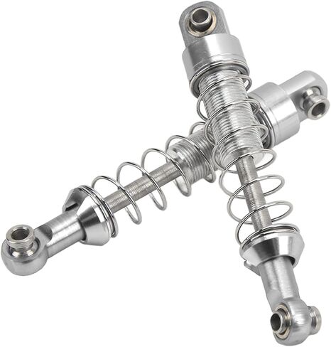RC Shock Absorber, 2 Pairs Aluminum Alloy Shock Absorber 60mm RC Car Modification Parts for WPL C14 C24 MN D90 99S (Silver) in Kuwait