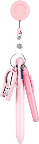 Nurse Pen Set with Permanent Marker, Retractable Ballpoint Pen, Foldable Scissors, Badge Reel Accessories Nursing Keychain Clip for Nursing School Essentials Nurse Accessories, Style G in Saudi Arabia