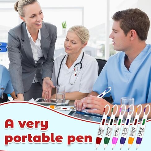 24 Pcs Nurse Pen Set 4-in-1 Multicolor Pens with Buckle Clip on Top Retractable Ballpoint Pens Appreciation Gifts for Nurse Medical Assistant Nursing Office School Supplies in Saudi Arabia